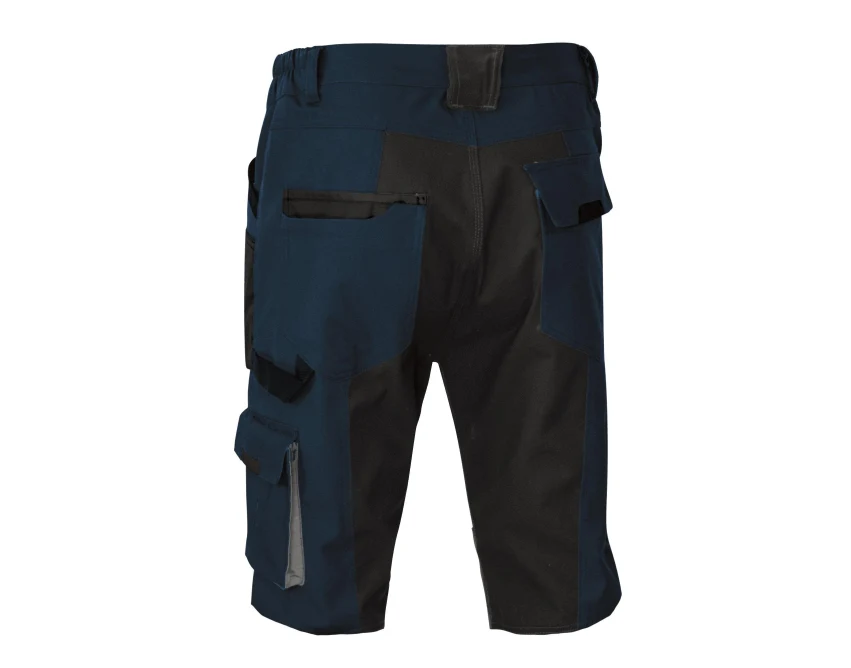 Krótkie męskie spodnie robocze CLASSIC Stretch Slim granatowe