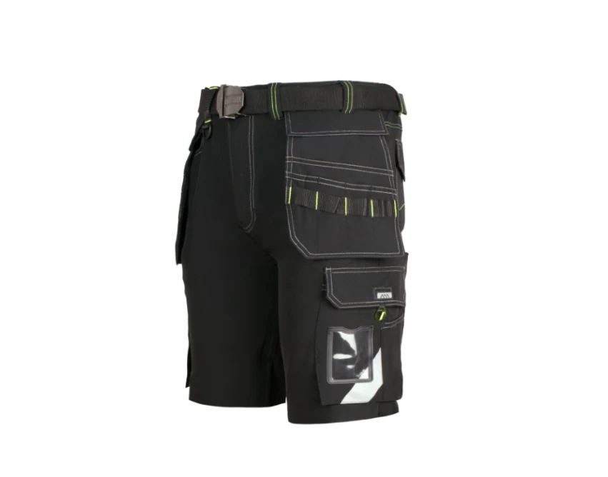 Spodnie krótkie robocze CLASSIC 4 Dynamic Black softshell czarne
