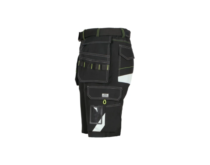 Spodnie krótkie robocze CLASSIC 4 Dynamic Black softshell czarne