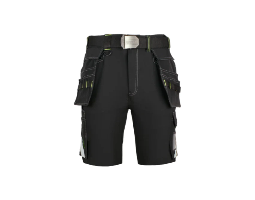 Spodnie krótkie robocze CLASSIC 4 Dynamic Black softshell czarne