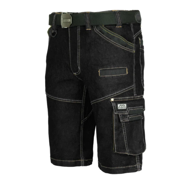 Krótkie spodnie robocze męskie COLEMANN Jeans czarne