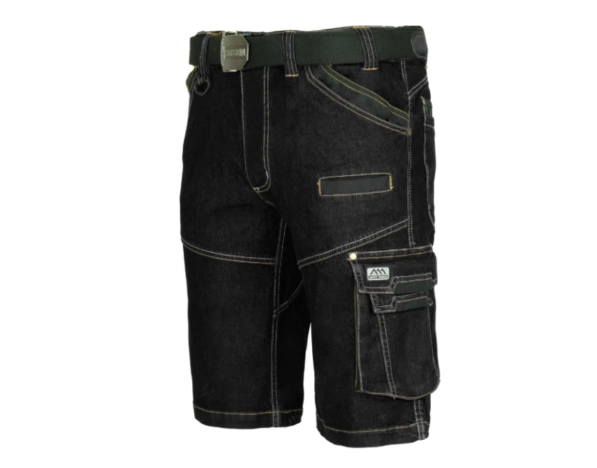 Krótkie spodnie robocze męskie COLEMANN Jeans czarne