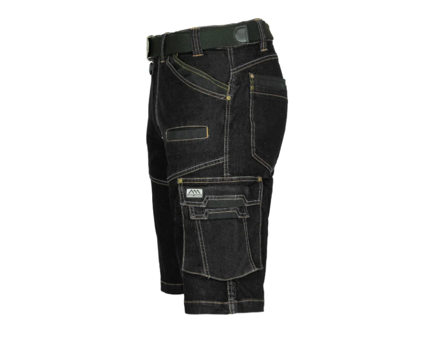 Krótkie spodnie robocze męskie COLEMANN Jeans czarne