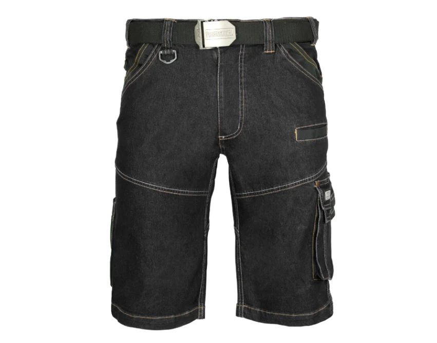 Krótkie spodnie robocze męskie COLEMANN Jeans czarne