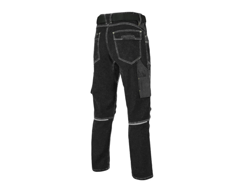 Spodnie robocze męskie do pasa COLEMANN Jeans Stretch czarne