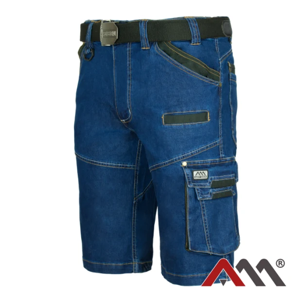 Spodenki robocze jeansowe COLEMANN Jeans Blue męskie niebieskie