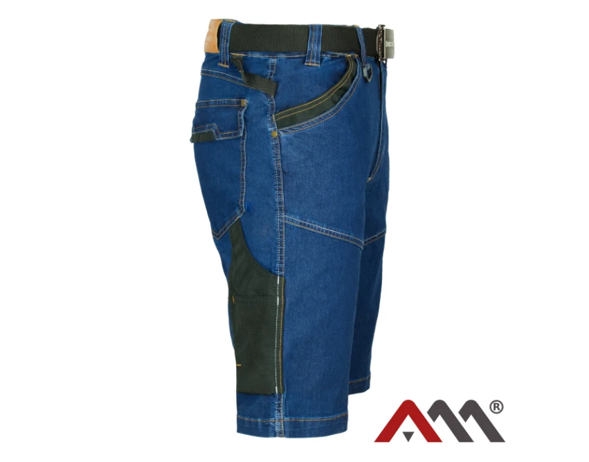 Spodenki robocze jeansowe COLEMANN Jeans Blue męskie niebieskie
