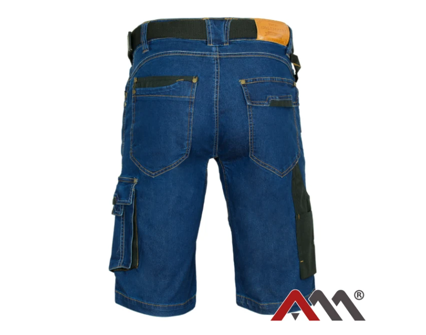 Spodenki robocze jeansowe COLEMANN Jeans Blue męskie niebieskie