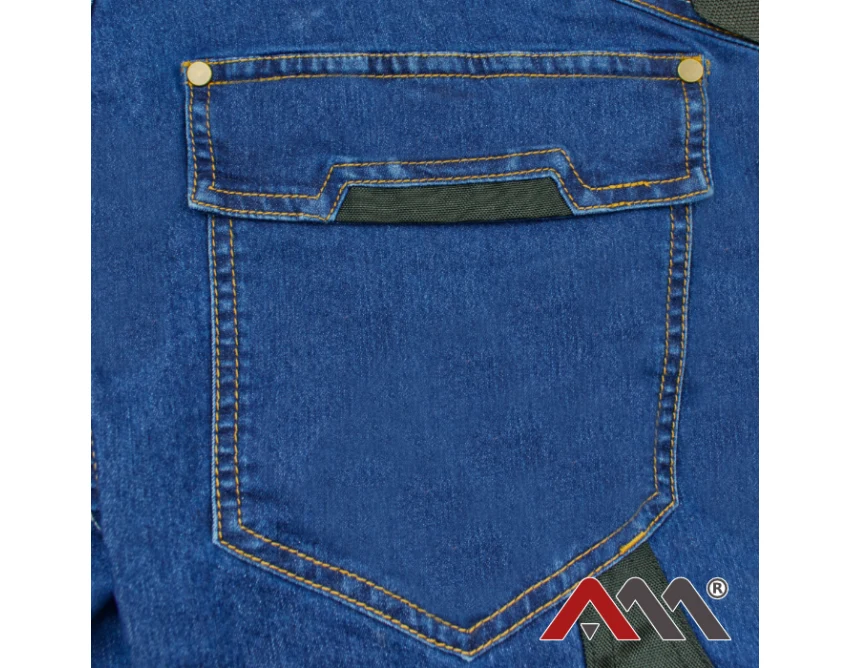 Spodenki robocze jeansowe COLEMANN Jeans Blue męskie niebieskie