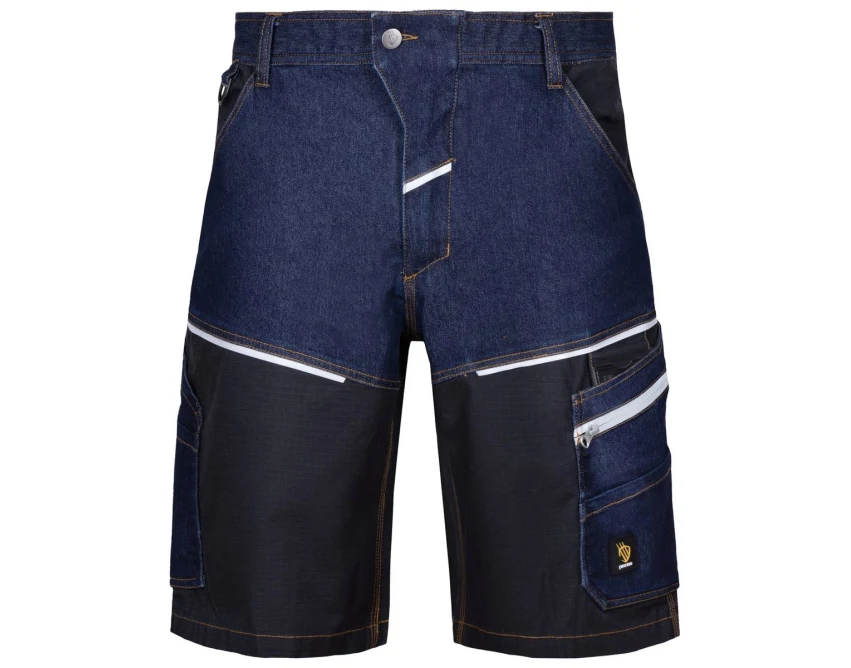 Spodenki robocze Procera LANDER Spandex Jeans męskie ciemnoniebiesko-czarne