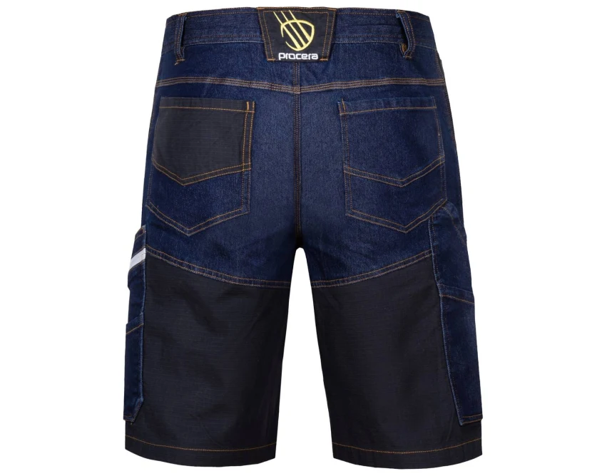 Spodenki robocze Procera LANDER Spandex Jeans męskie ciemnoniebiesko-czarne