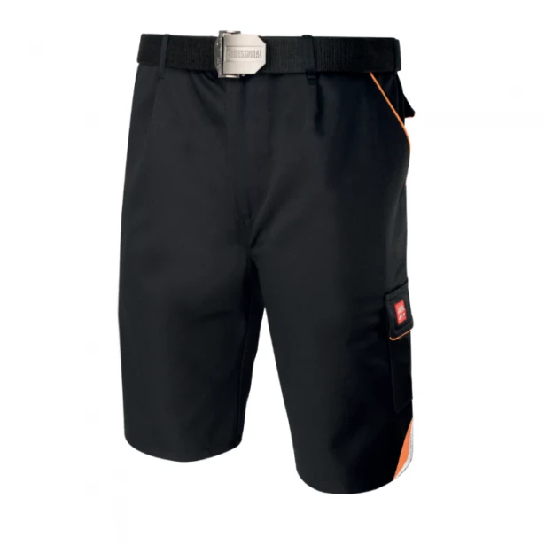 Krótkie spodenki BHP PROFESSIONAL Black męskie, 320 g/m², 6 kieszeni