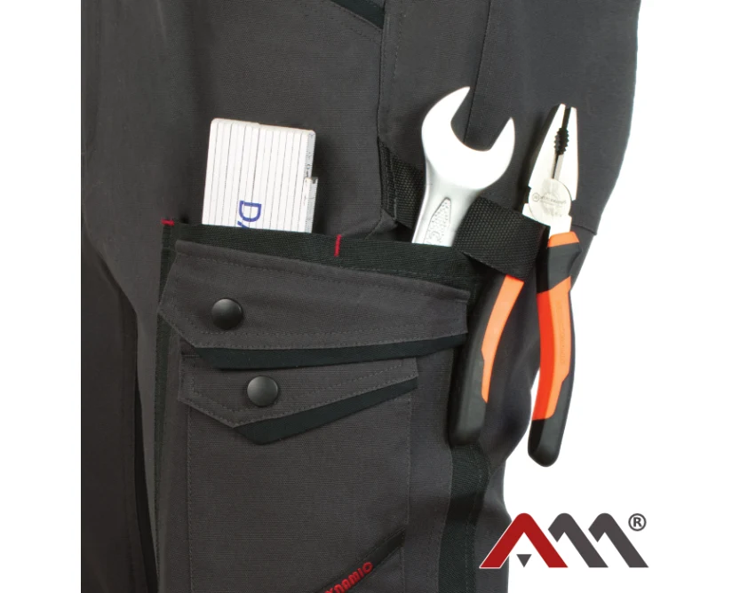 Krótkie spodnie robocze Professional4DYNAMIC slim stretch grafitowo-czarne męskie