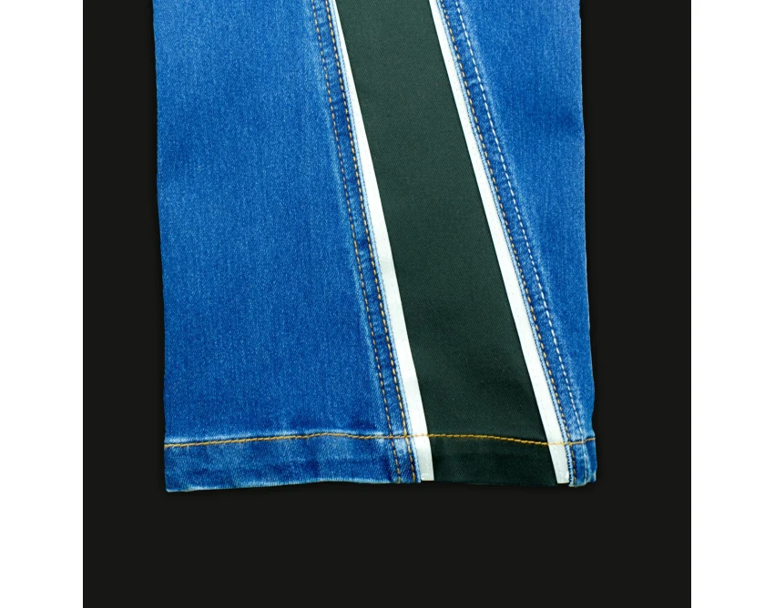 Spodnie robocze męskie do pasa COLEMANN HYBRID JEANS denim-twill, 12 kieszeni, odblaskowe