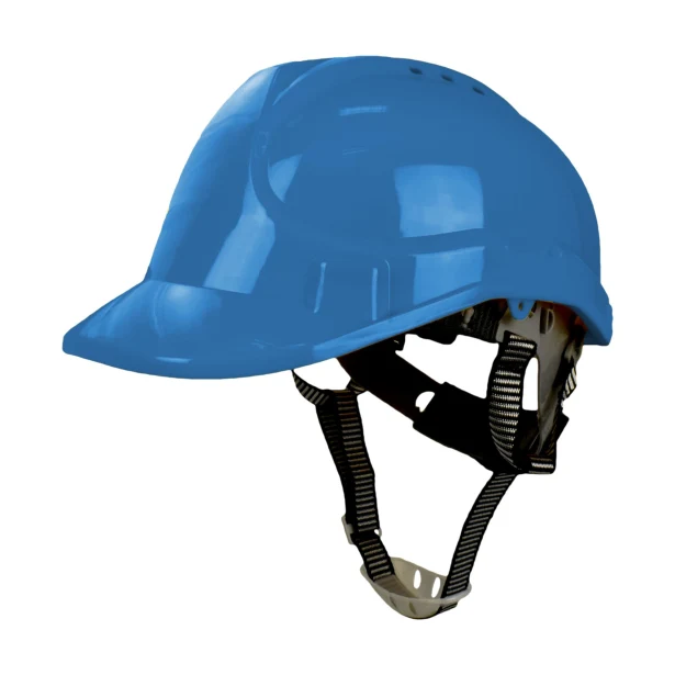 Kask ochronny roboczy Walter Vent niebieski wentylowany HDPE