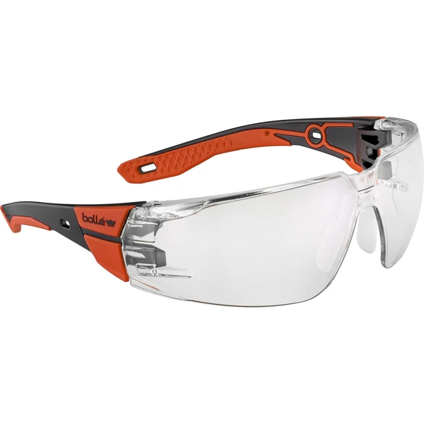 Okulary ochronne Bolle RUSH 2.0 przezroczyste czarno-czerwone