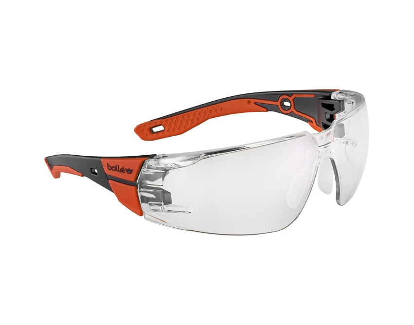 Okulary ochronne Bolle RUSH 2.0 przezroczyste czarno-czerwone
