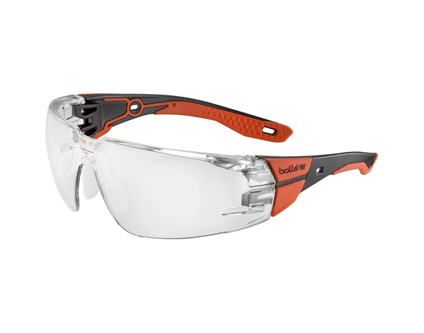 Okulary ochronne Bolle RUSH 2.0 przezroczyste czarno-czerwone