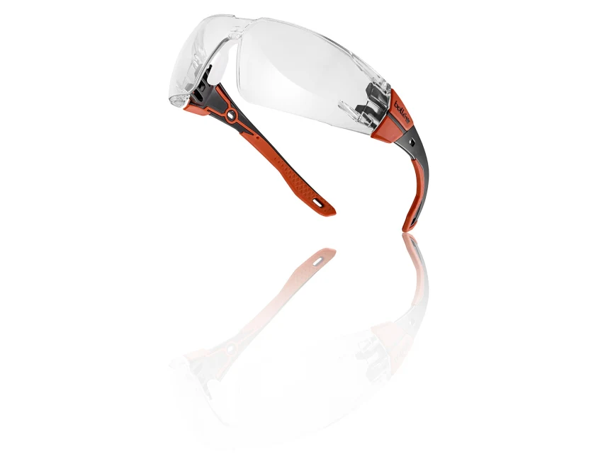 Okulary ochronne Bolle RUSH 2.0 przezroczyste czarno-czerwone