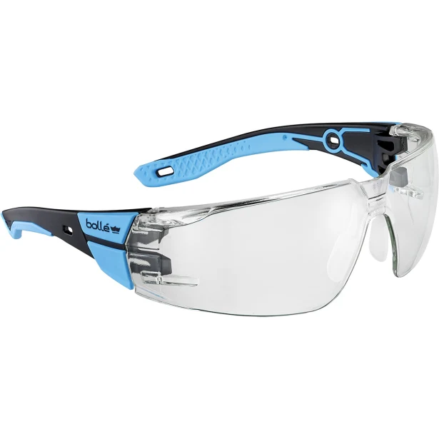 Okulary robocze Bolle RUSH 2.0 przezroczyste czarno-niebieskie