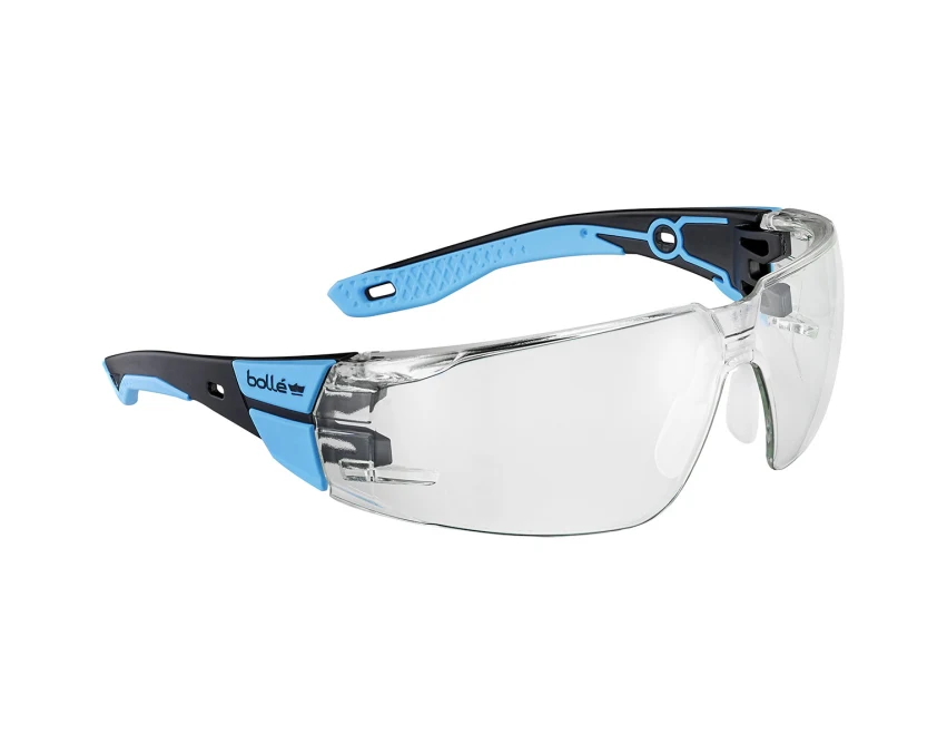 Okulary robocze Bolle RUSH 2.0 przezroczyste czarno-niebieskie