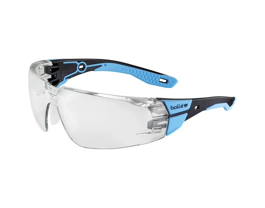 Okulary robocze Bolle RUSH 2.0 przezroczyste czarno-niebieskie