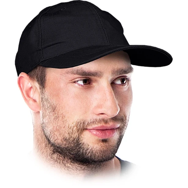 Czapka z daszkiem robocza Reis Tactical Guard czarna rip-stop
