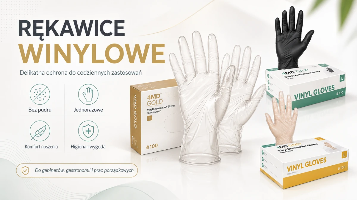 Rękawice winylowe