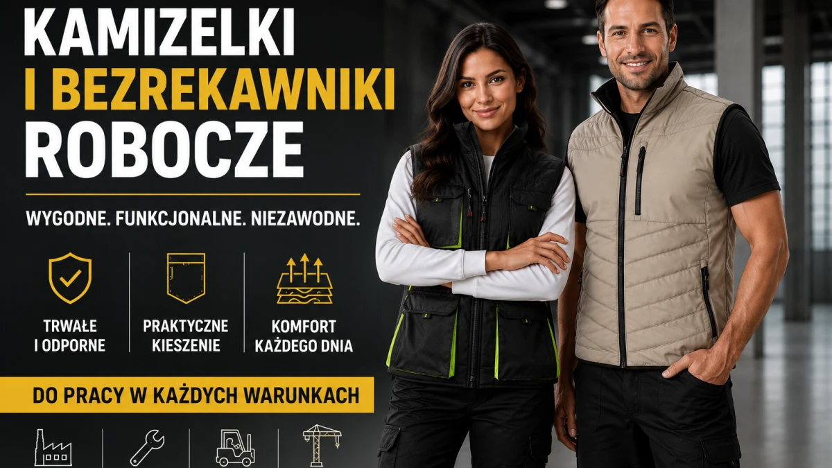 kamiczelki i bezrękawniki robocze