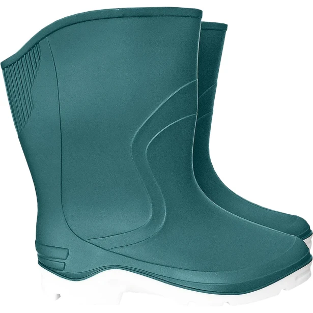 Gumowe buty damskie RainBow Reis ciemnoturkusowe wodoodporne