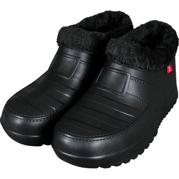 Gumowe buty ocieplane Reis FUR EVA czarne