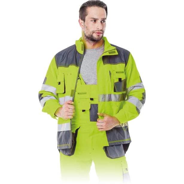 Bluza robocza męska L.Hollman FORMEN fluorescencyjna
