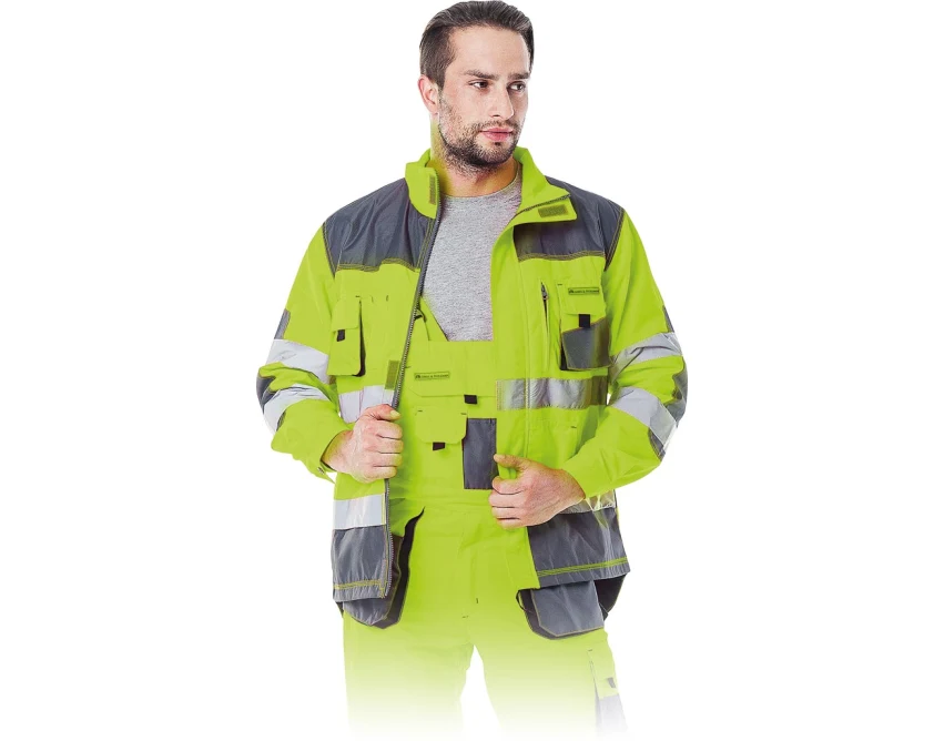 Bluza robocza męska L.Hollman FORMEN fluorescencyjna