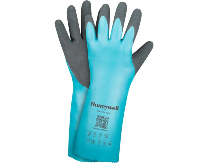 Rękawice ochronne chemiczne Honeywell FLEXTRIL 33-3765E długi mankiet