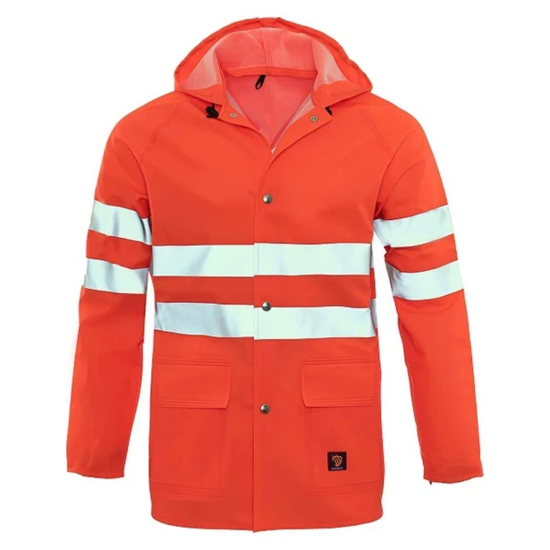 Kurtka przeciwdeszczowa 3/4 Procera Probaltic Fluo Orange odblaskowa