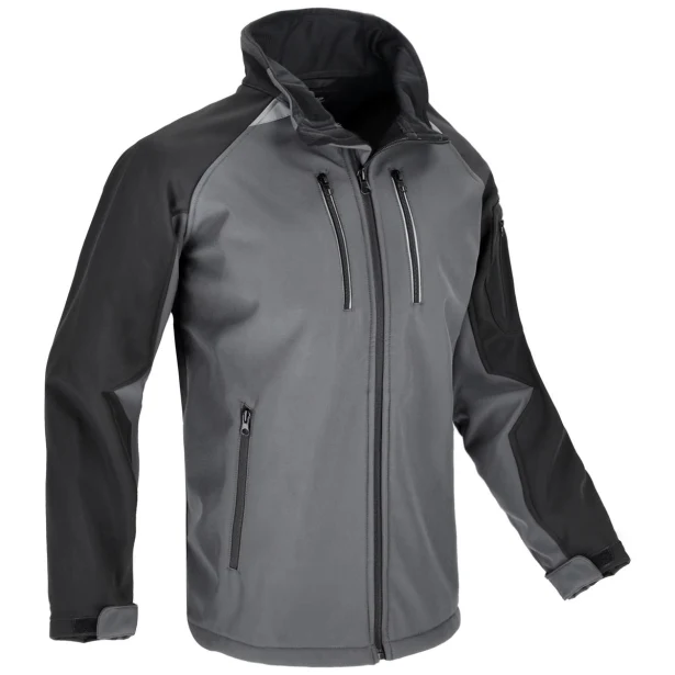 Kurtka robocza softshell Procera szaro-czarna z polarem