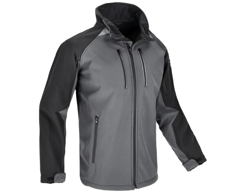 Kurtka robocza softshell Procera szaro-czarna z polarem