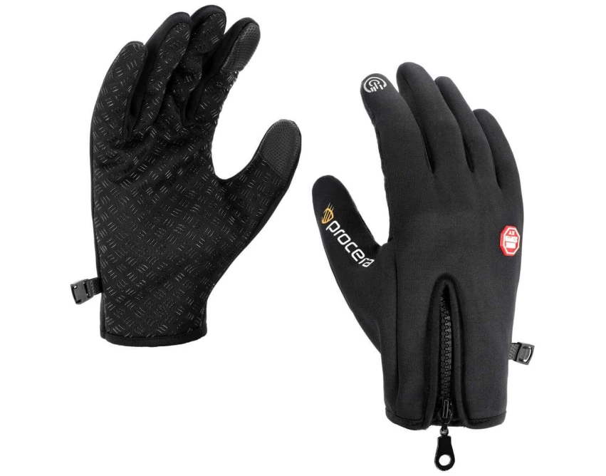 Rękawice ochronne ocieplane Procera X-WINDSHELL damskie czarne softshell