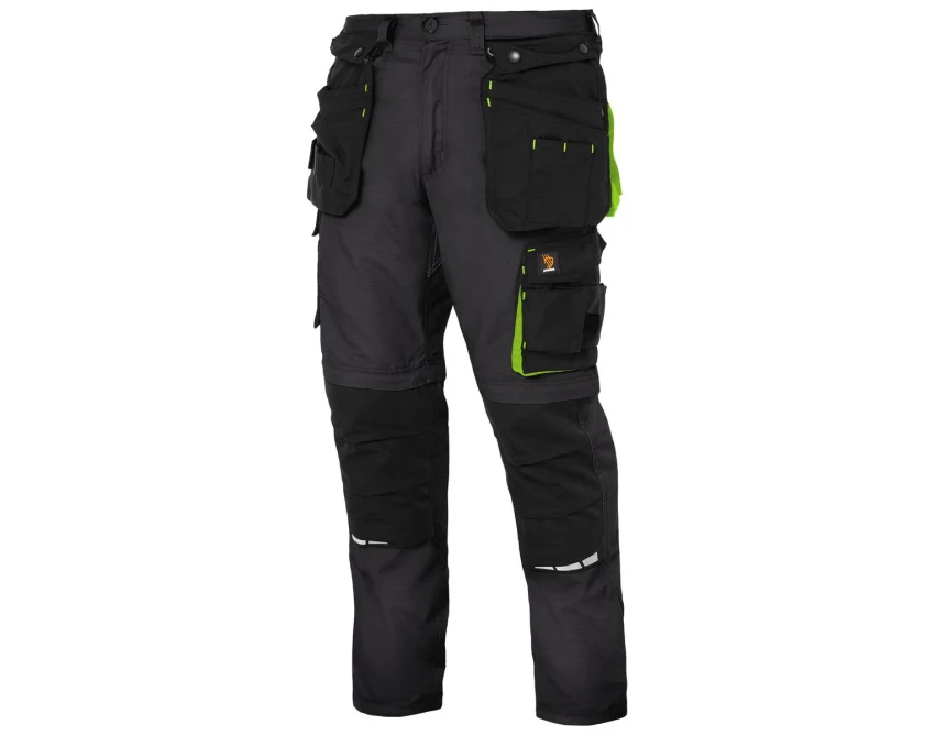 Spodnie robocze do pasa Procera ZEUS Gray męskie stretch RIP-STOP