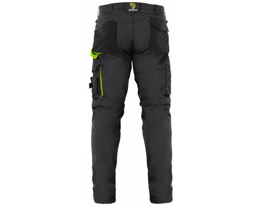 Spodnie robocze do pasa Procera ZEUS Gray męskie stretch RIP-STOP